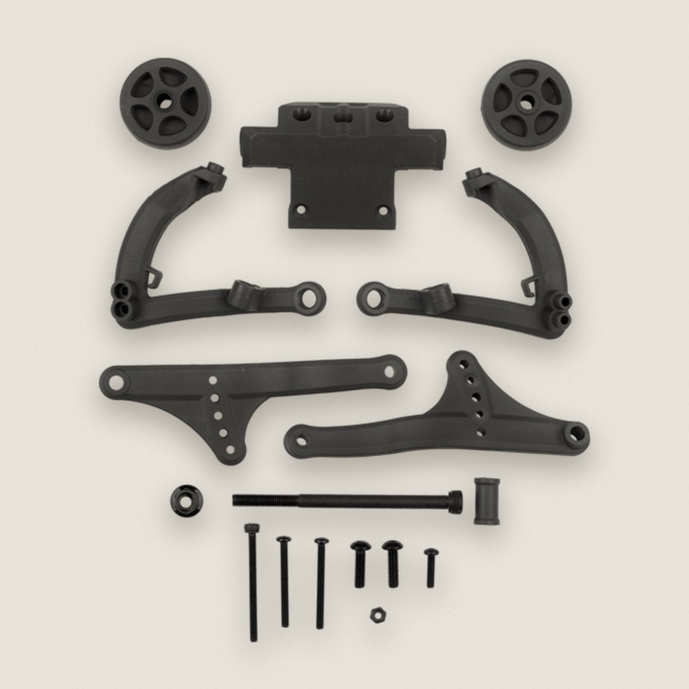 Wheelie Bar, Gray for Rival MT10 Factory Team - Associated