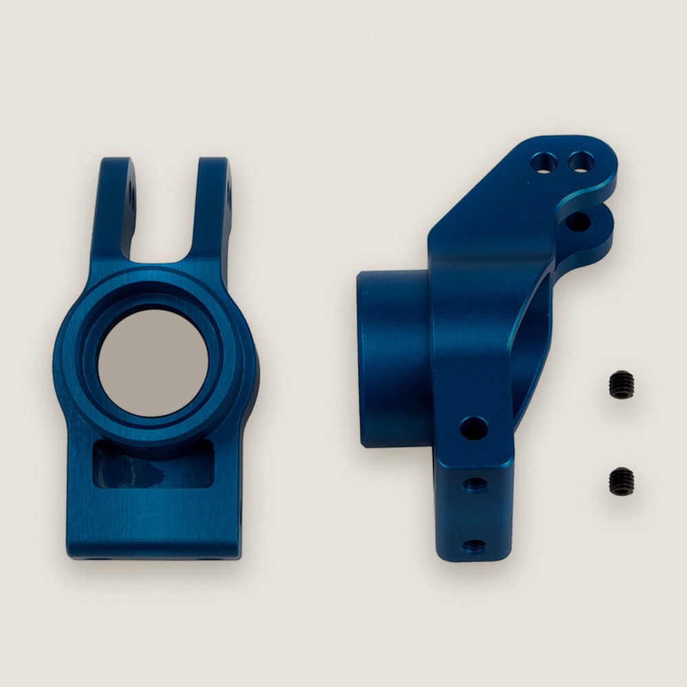 Rear Hubs, Blue Aluminum for SR7 FT - Associated