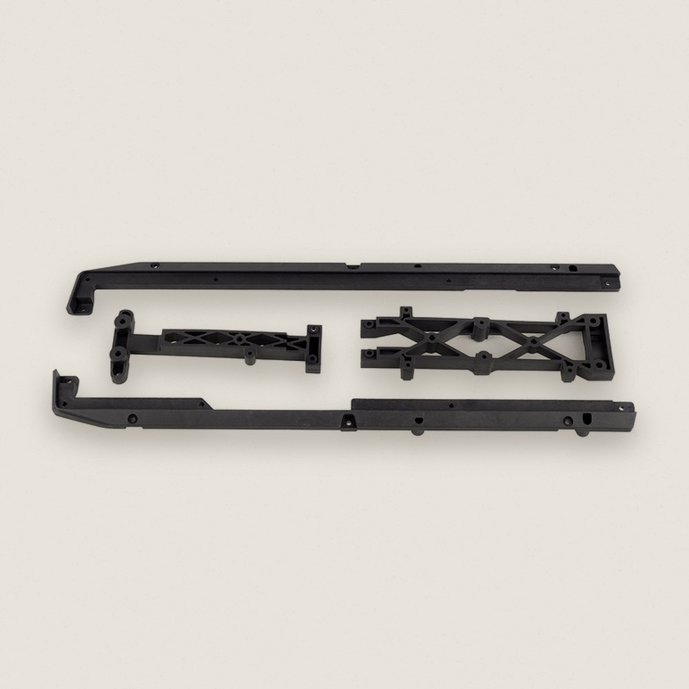 Lower Chassis Brace Set, Carbon for SR7 FT - Associated