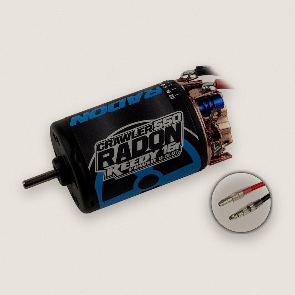 Brushed Crawler Motor, Reedy Radon 2 Crawler 550, 16T 5-Slot, 1450kV - Associated