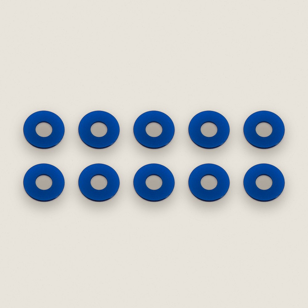 Washers, Bulkhead 7.8x0.5 mm Blue Aluminum - Associated