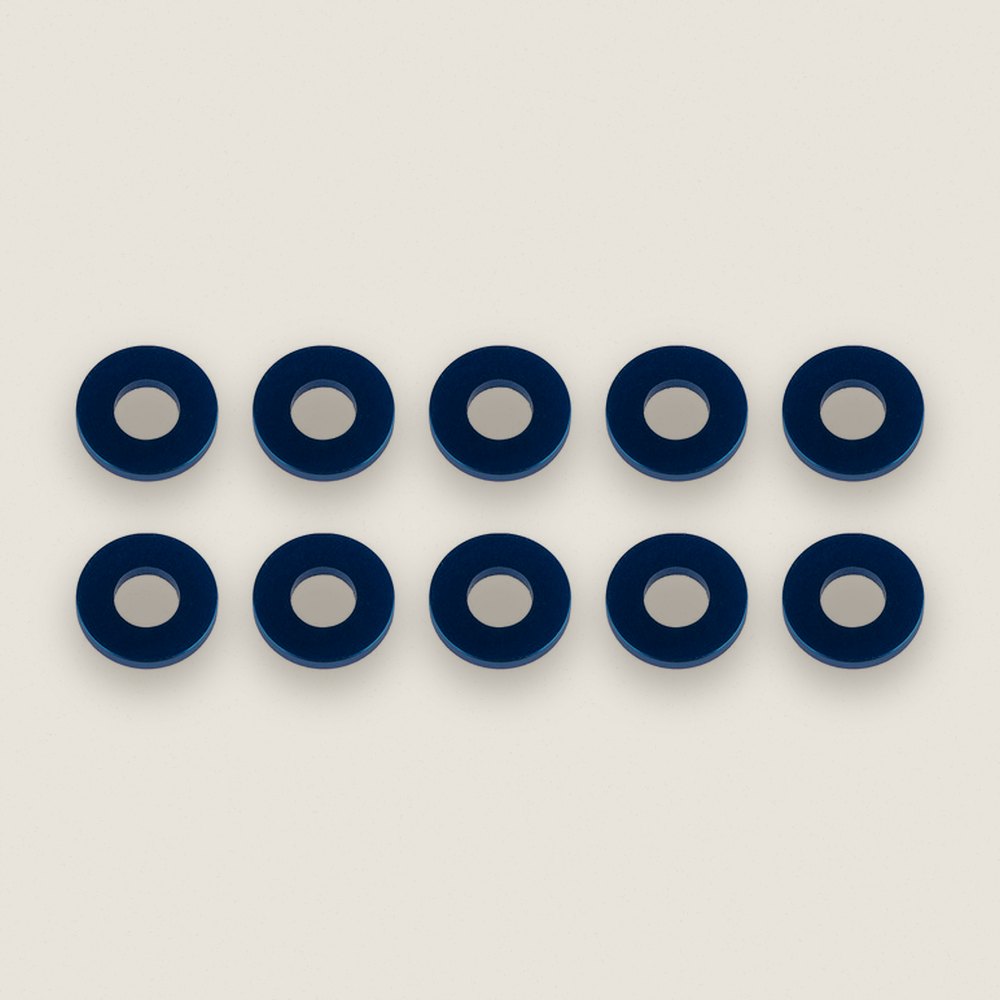 Washers, 7.8x3.5x1.0mm Blue Aluminum - Associated