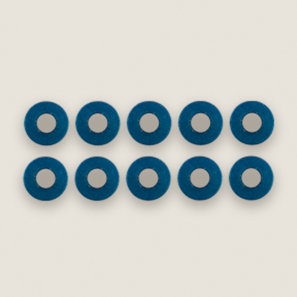 Washers, 6.0 x 2.5 x 1.0mm Blue Aluminum (10 pieces) - Associated