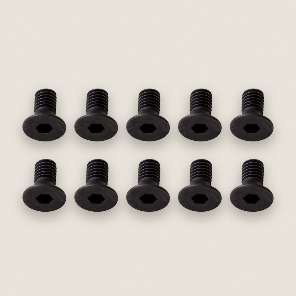 Screws, M2.5x8mm FHCS 2mm Hex - Associated