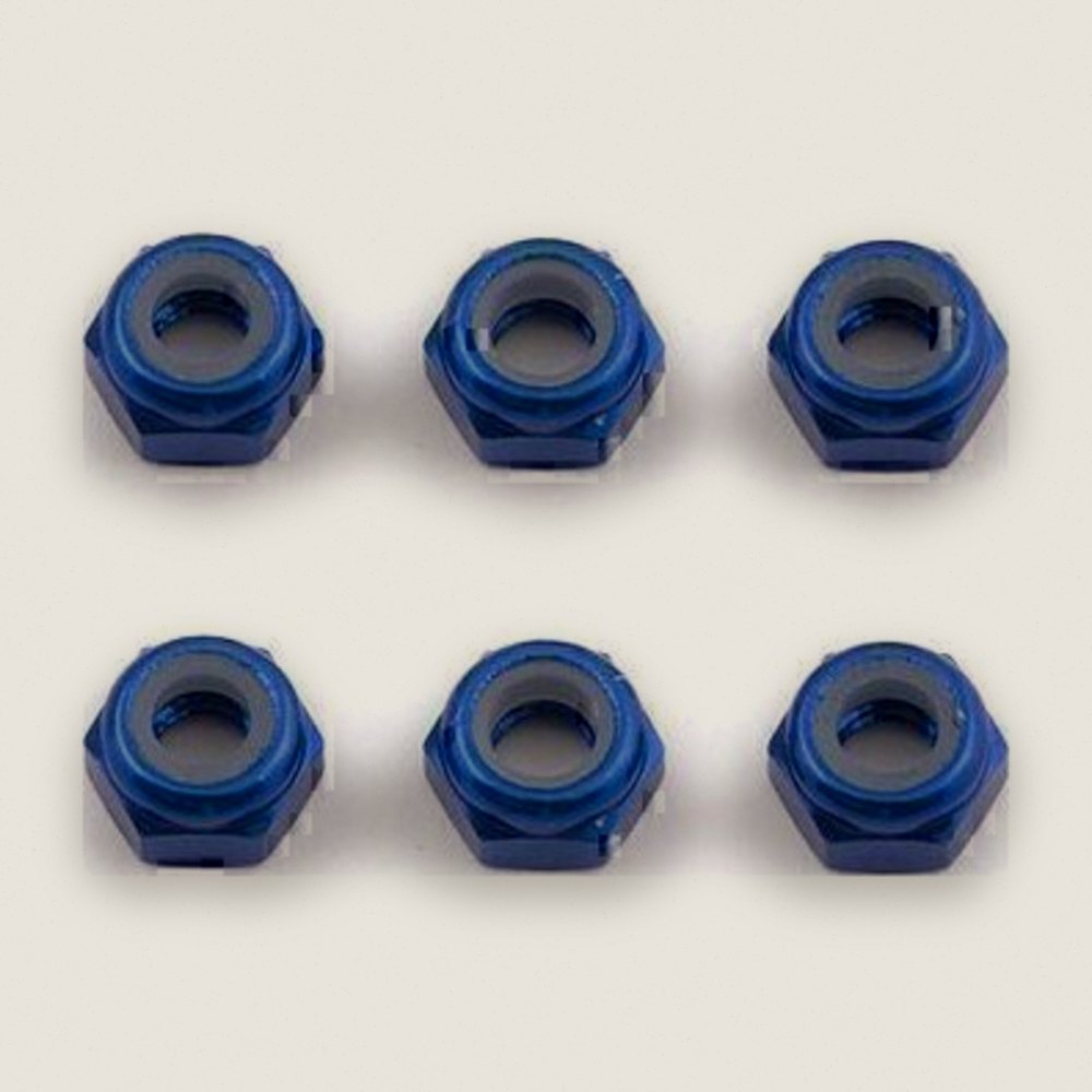 Locknut, Factory Team Aluminum M3 TC5 (6) - Associated