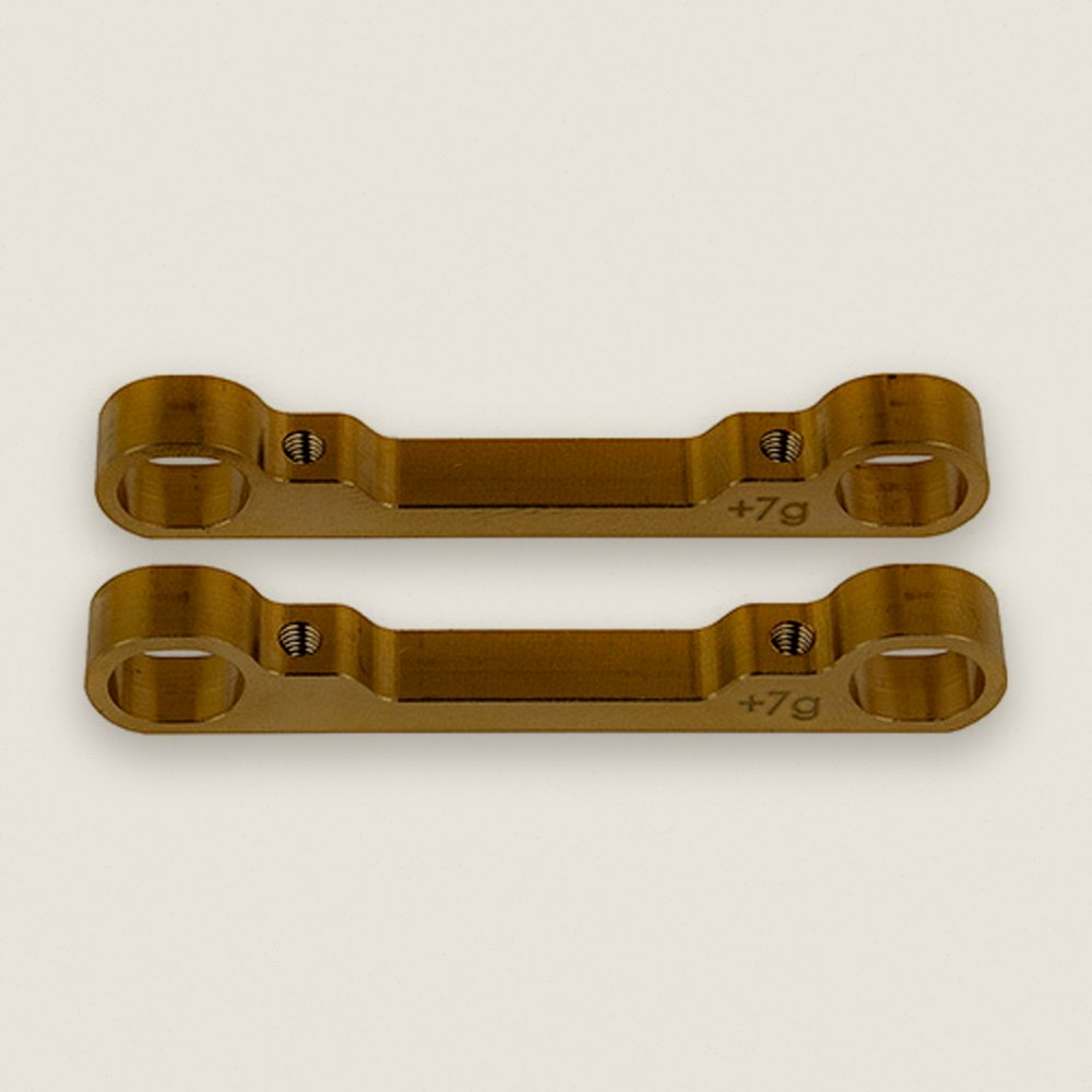 Outer Brass Arm Mounts, Factory Team for TC7.1 - Associated