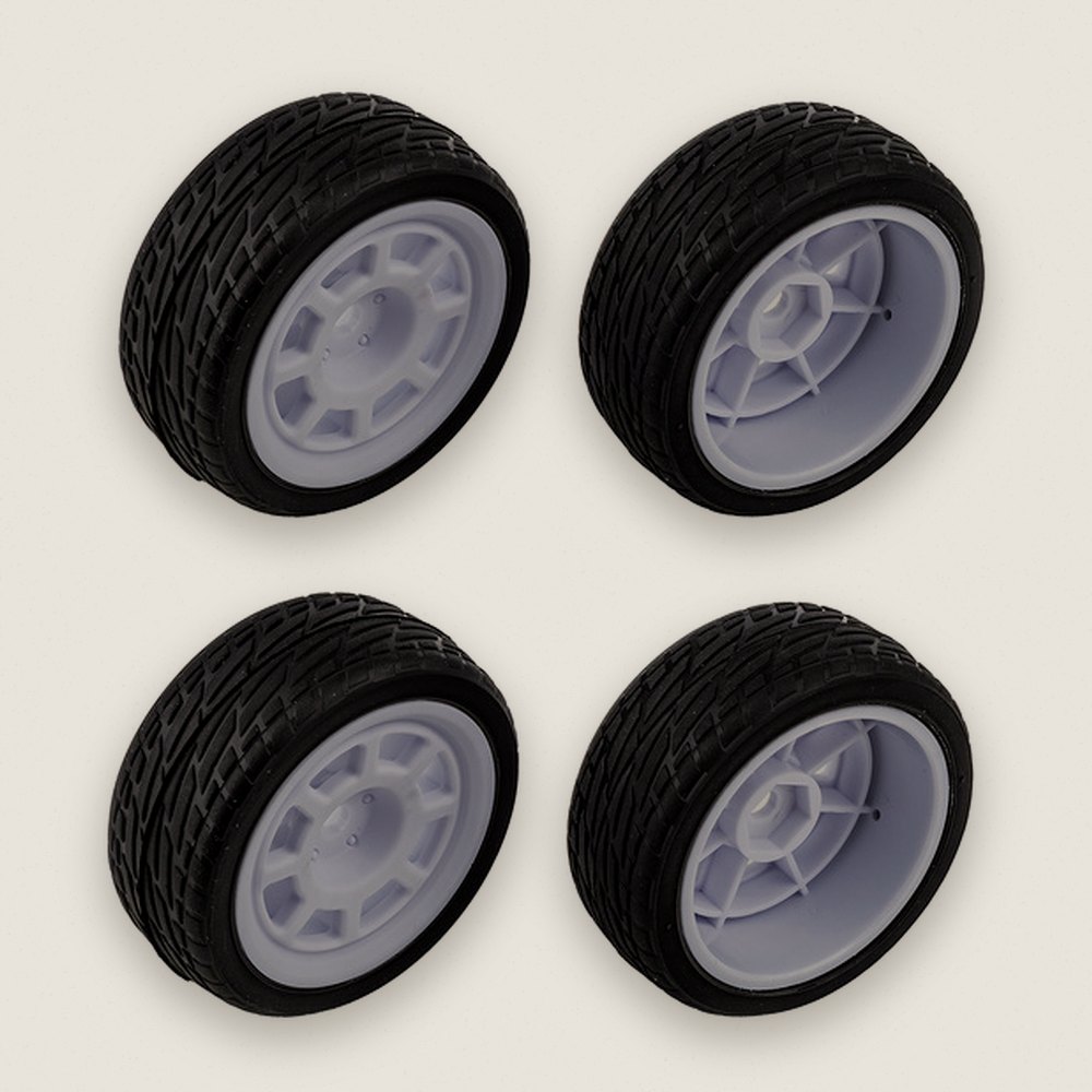 Wheels and Tires, Rubber, for Hoonicorn - Associated