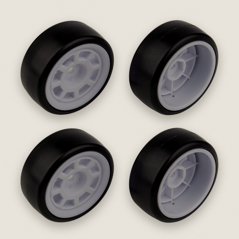 Wheels and Tires, Drift Set of Four, 12mm Hex Drive, for Hoonicorn - Associated