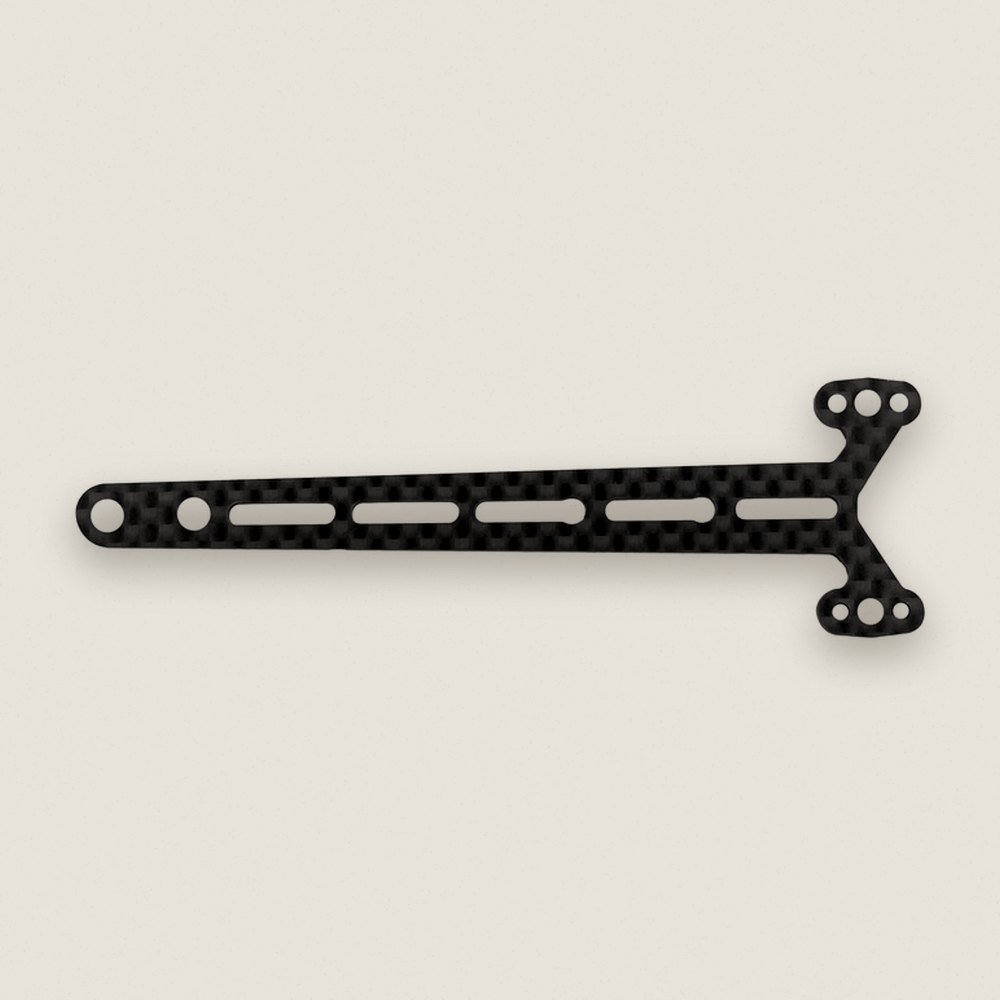 Stiff Top Deck, Carbon Fiber, 2.5mm for RC10TC8 - Associated