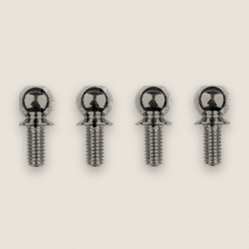 Heavy-Duty Ball Studs, Short, 6mm - Associated