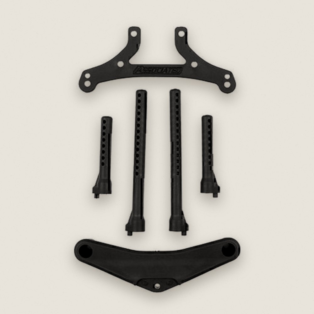 Front Bumper and Body Post Set for RC10TC8 - Associated