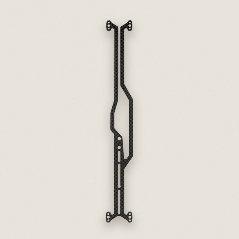 One-Piece Top Deck, Carbon Fiber, 2.5mm, FT, for RC10TC8 - Associated