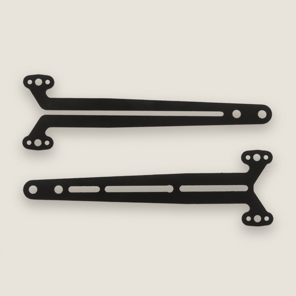 G10 Top Deck Set, FT, 2mm for RC10TC8 - Associated