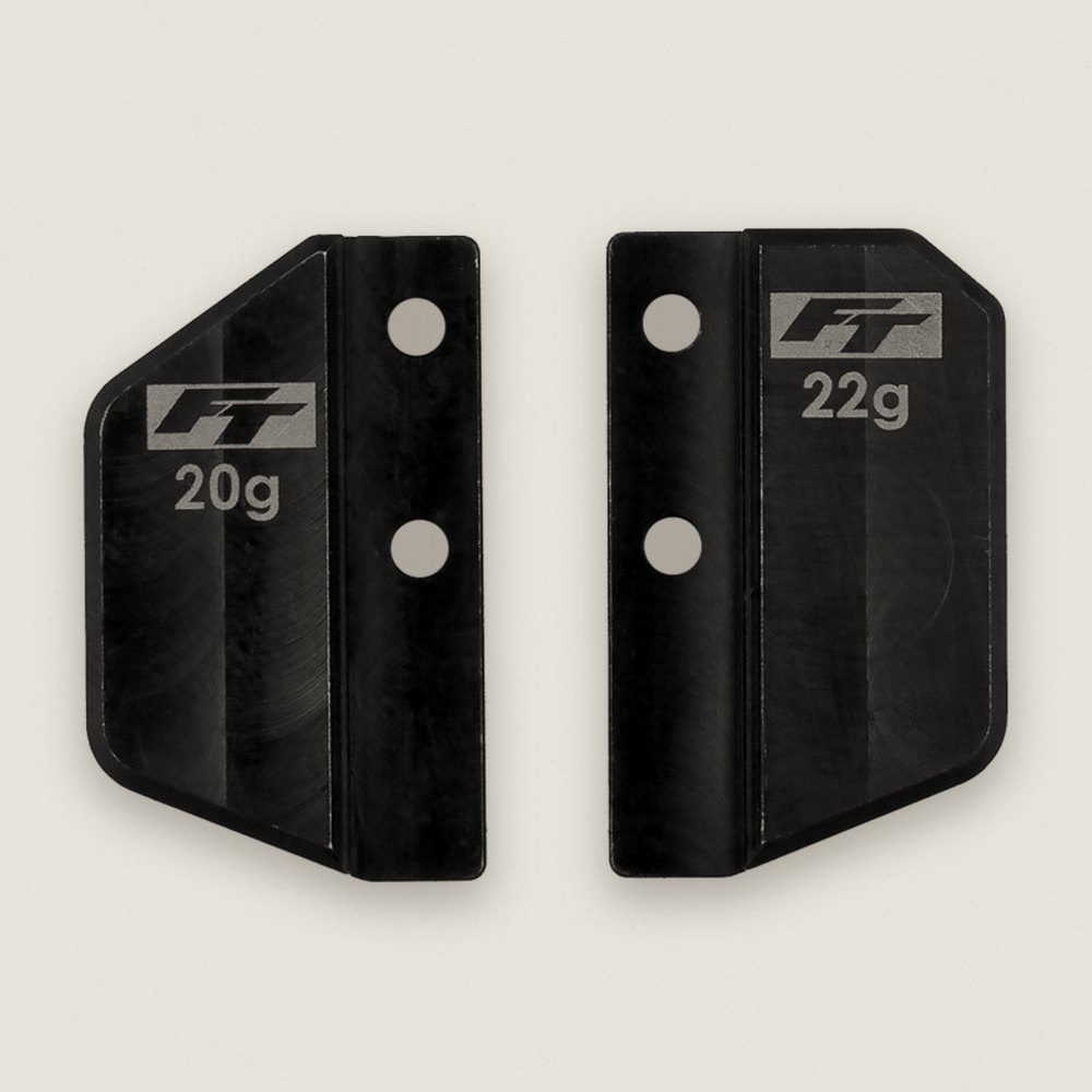 Steel Front and Rear Battery Weight Set, FT, 42g for RC10TC8 - Associated