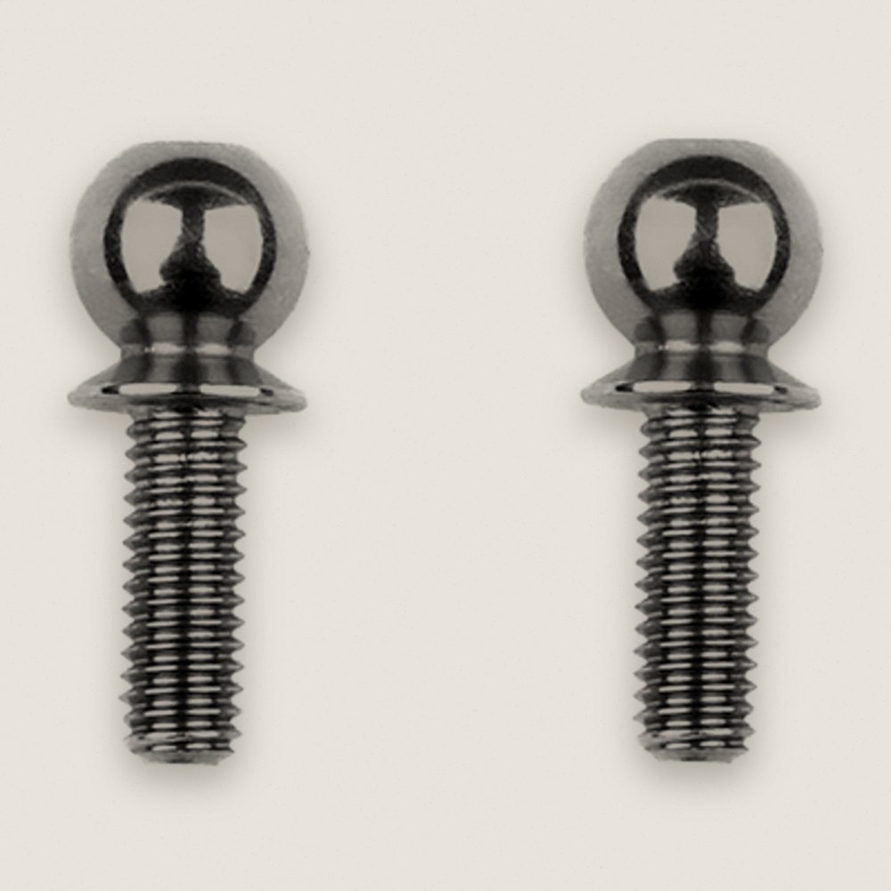 Heavy-Duty Titanium Ball Studs, Short, 8mm, FT - Associated