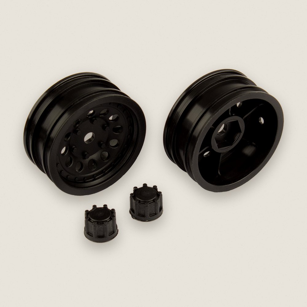 Black Wheel Set for CR12 - Associated
