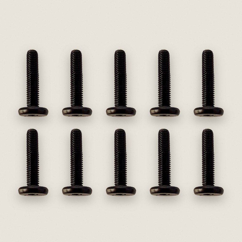 Black Low Profile SHCS Screws, M3x0.5x16mm - Associated