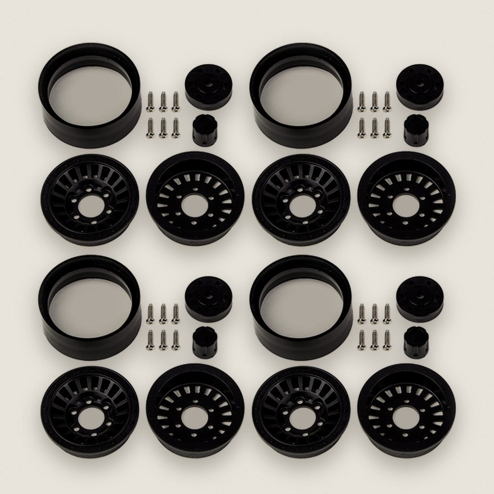 Black Urbine Wheels, 1.55 for Enduro - Associated