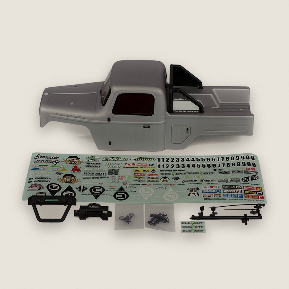 Ecto Body Set, Matte Silver for Enduro Portal - Associated