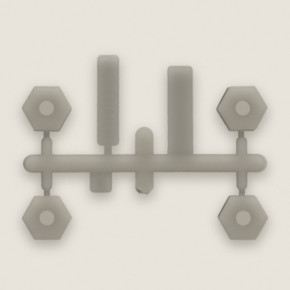 Wheel Hexes, 6mm, Natural for Enduro - Associated