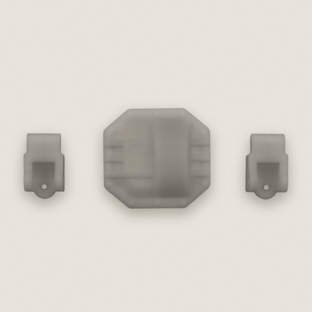 Diff Cover and Lower 4-Link Mount, Natural for Enduro Portal - Associated