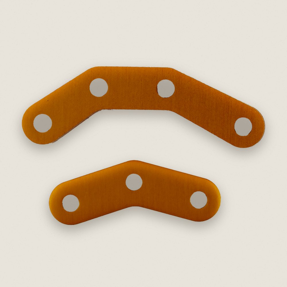 Steering Plates, Bta, Gold for Enduro - Associated
