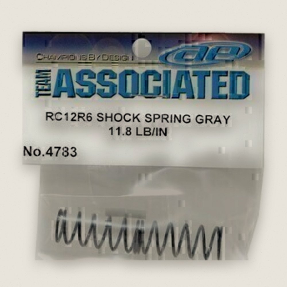 Shock Springs, Gray, 11.8 lb/in for RC12R6 - Associated