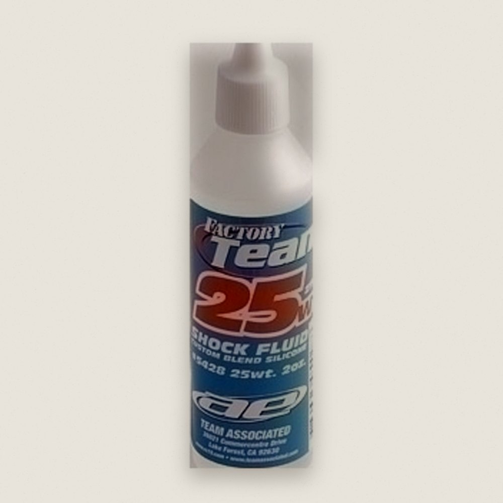 Shock Oil, Silicone 25wt 2oz (59ml) Container - Associated