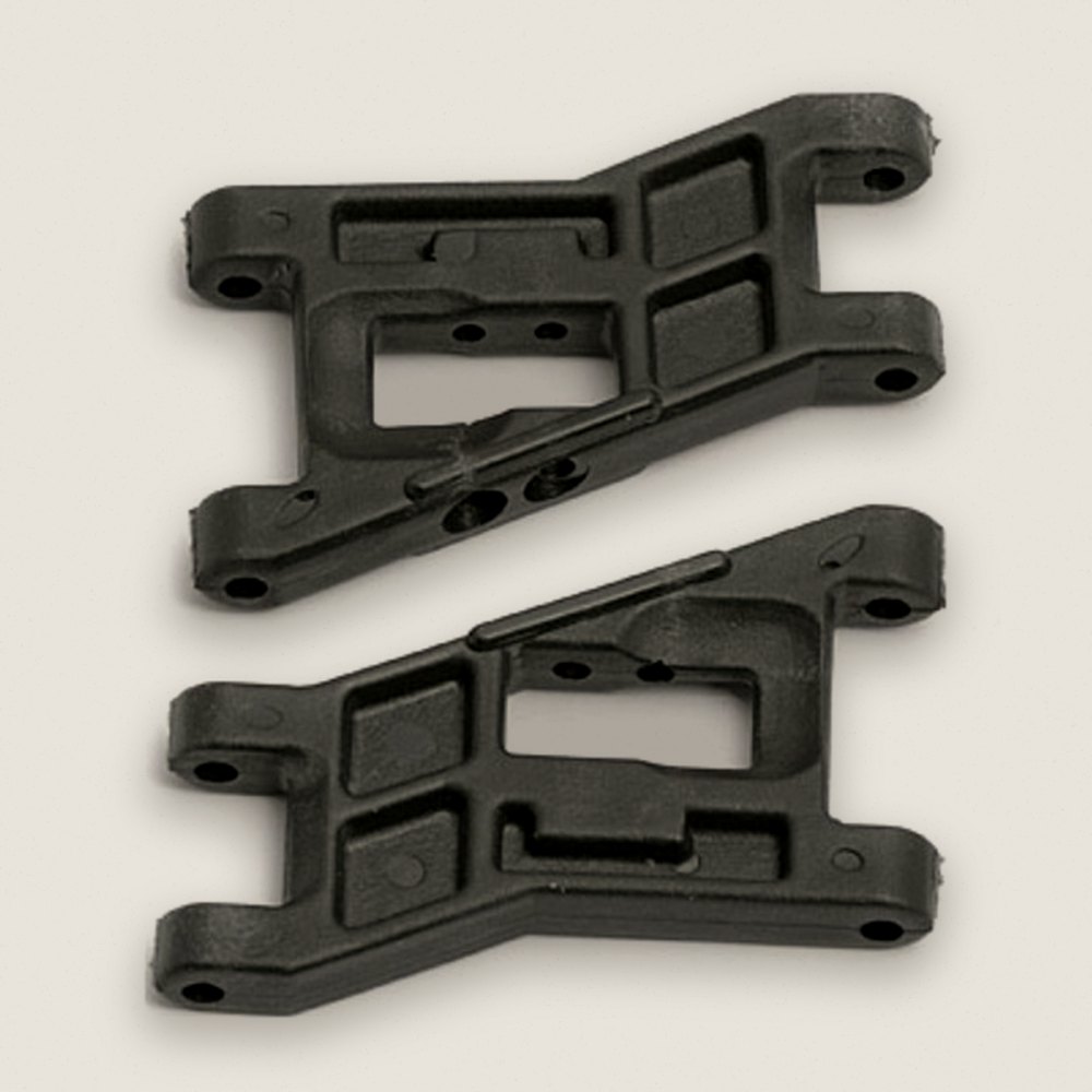 Front Wide Suspension Arms, RC10WC Black - Associated