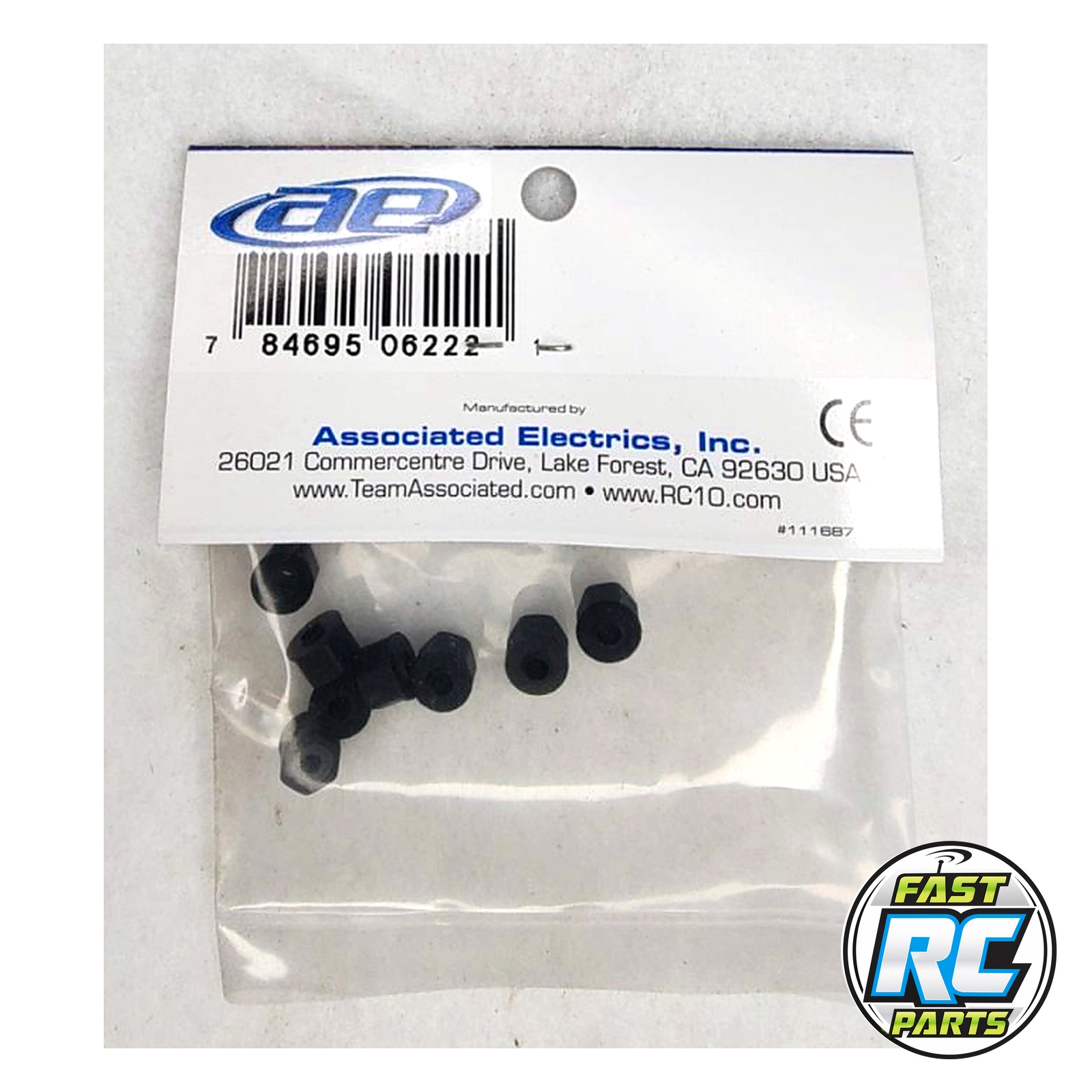Nylon Locknuts, 4-40/5-40, Self-Threading, Black - Associated