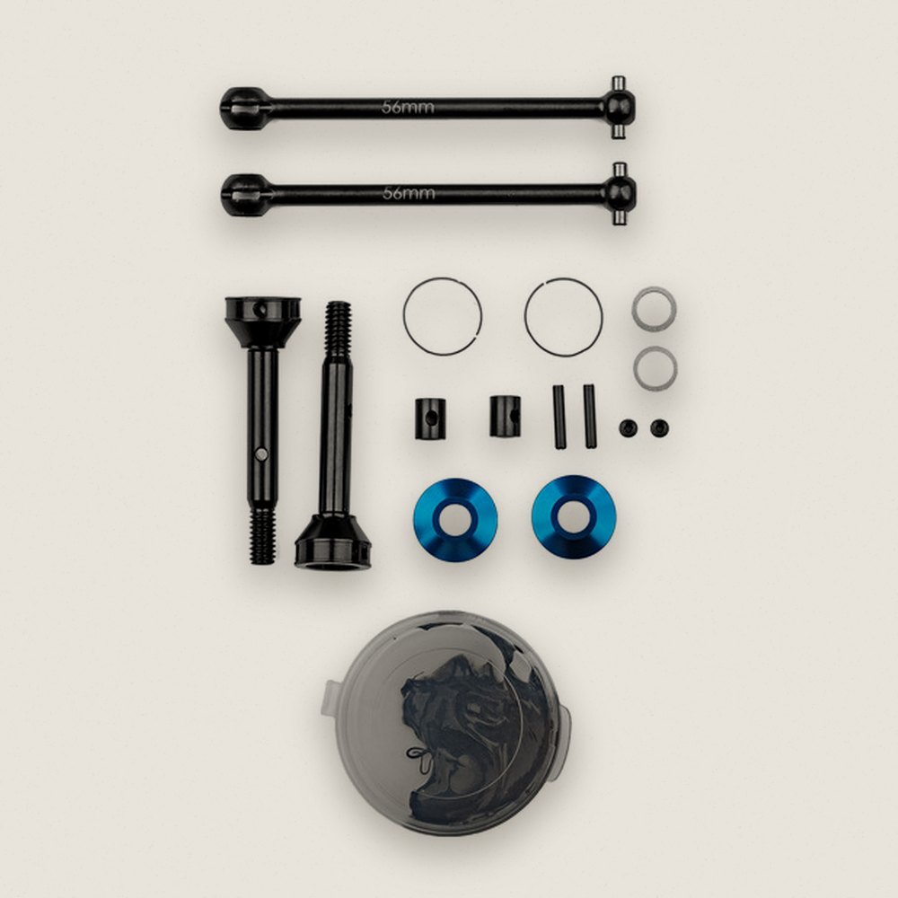 CVA Set, RC10 3/16 Axle 56mm Shaft - Associated