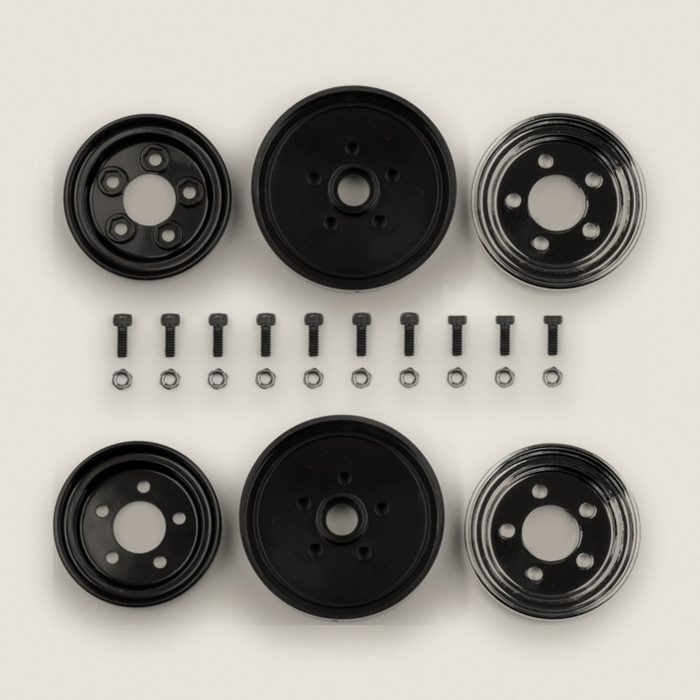 Chrome Front Wheels, Jay Halsey for RC10 - Associated