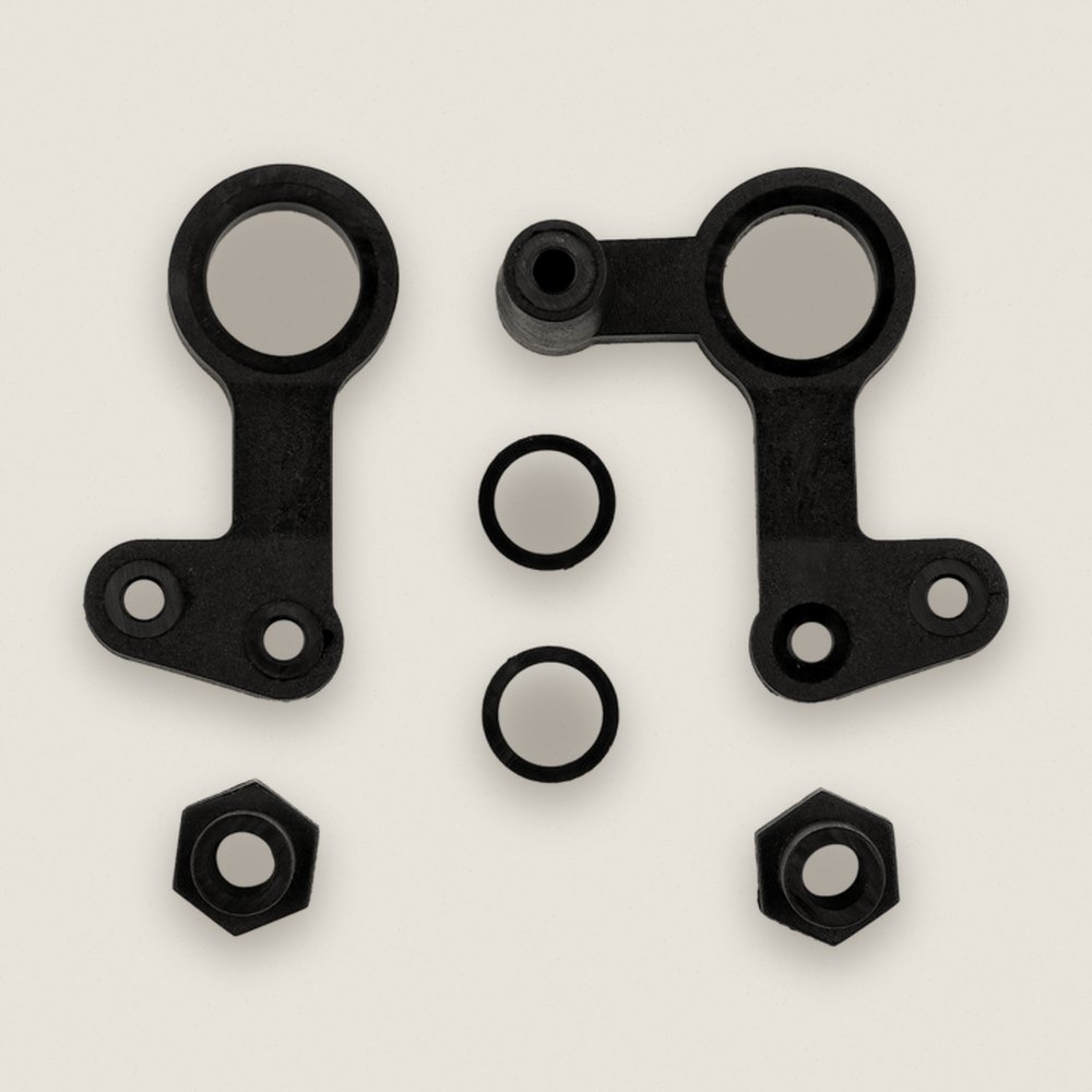Bellcranks, Black for RC10WC - Associated