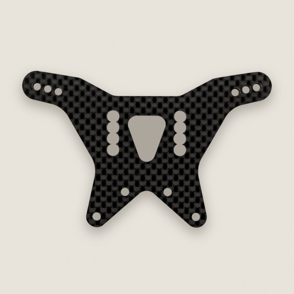 Rear Carbon Fiber Shock Tower, 3.5mm, Factory Team for RC10 - Associated