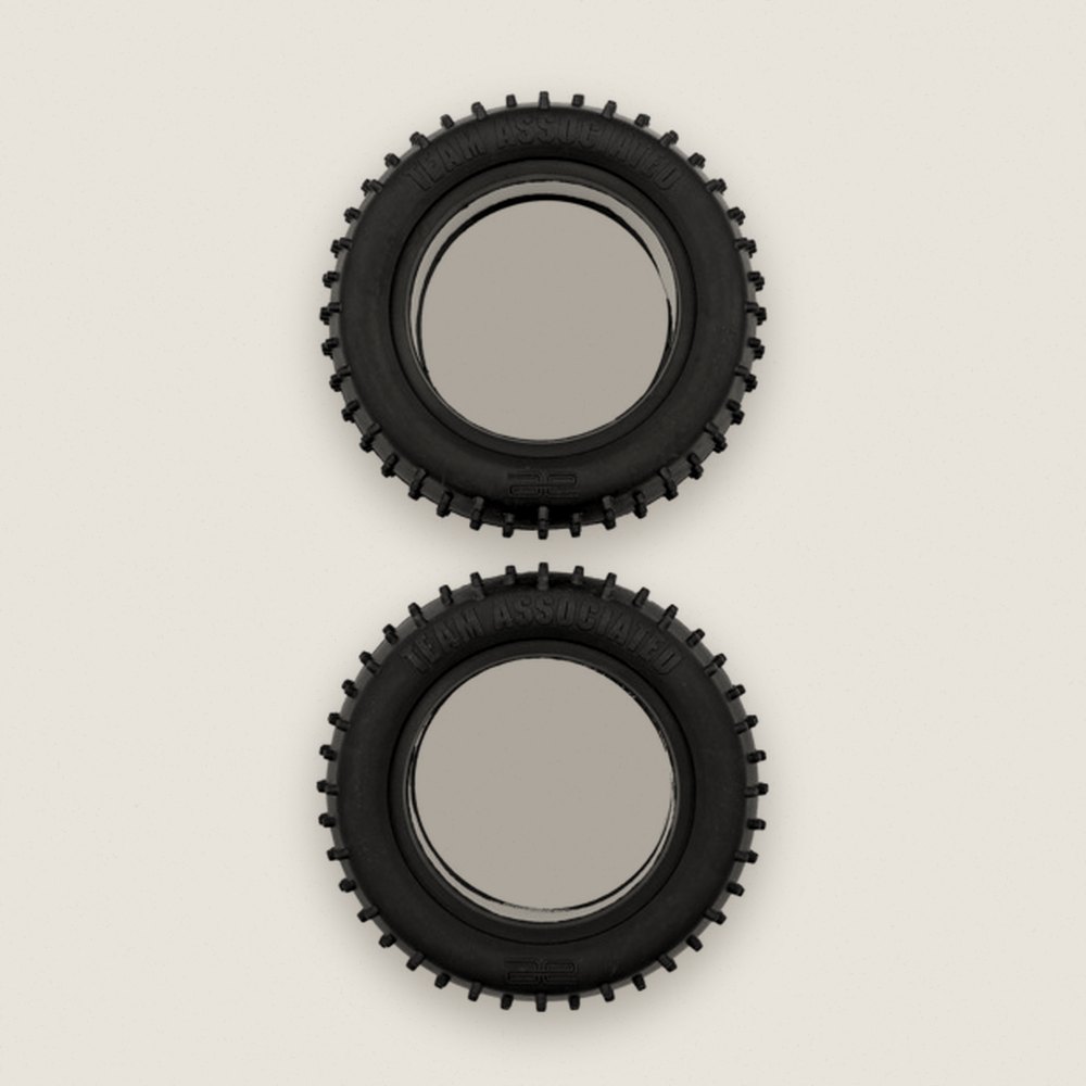 Rear Tires with Foam for RC10 89 Stealth Car - Associated