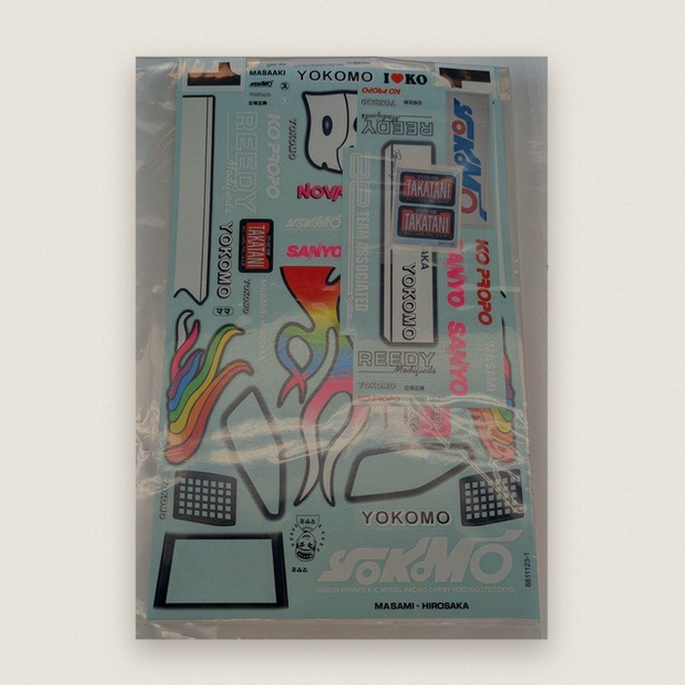 Decal Set, Masami Edition for RC10 91 Stealth Car - Associated