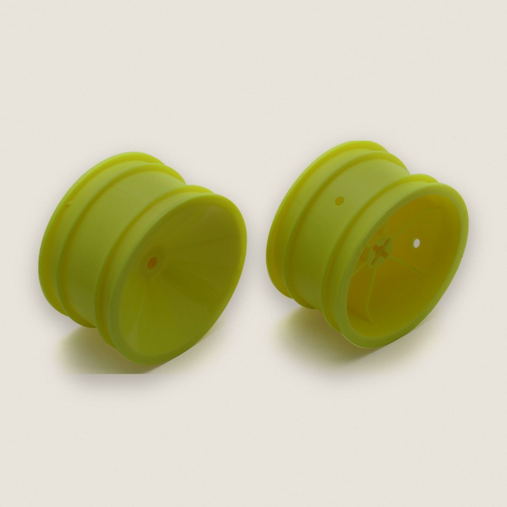 Rear Wheel, 2.2 Inch, 3/16 Inch, Yellow for RC10 Classic - Associated
