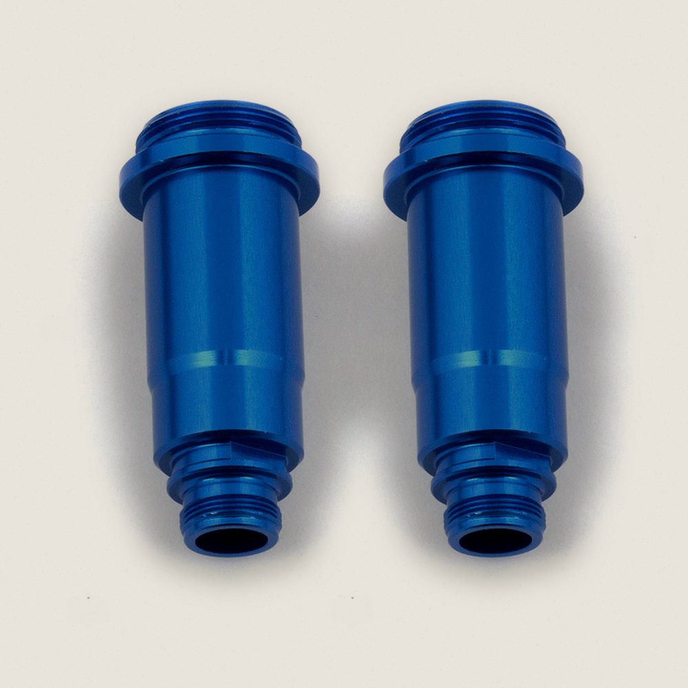 Shock Bodies, Blue Aluminum, 12x27.5 mm Front - Associated