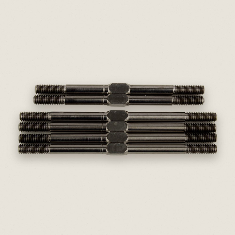 Titanium Turnbuckle Set, Factory Team, 3.5mm for RC10T6.2 - Associated