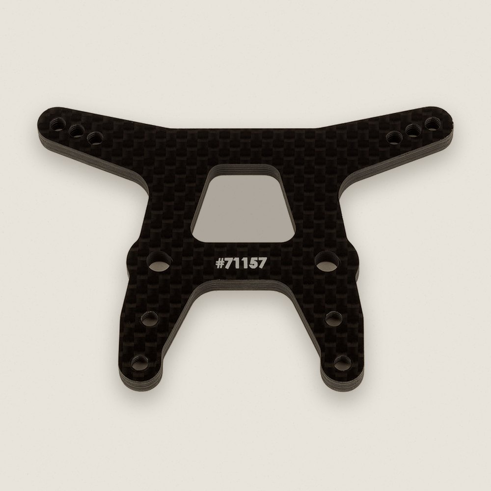 Front Shock Tower, Gull Wing Carbon Fiber for RC10T6.4 - Associated