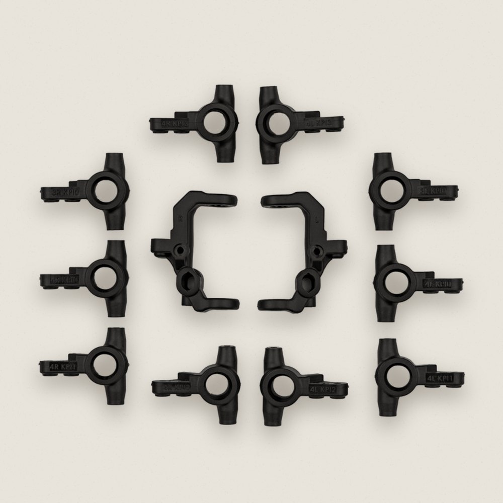 Caster and Steering Blocks, V2 for RC10T7 - Associated