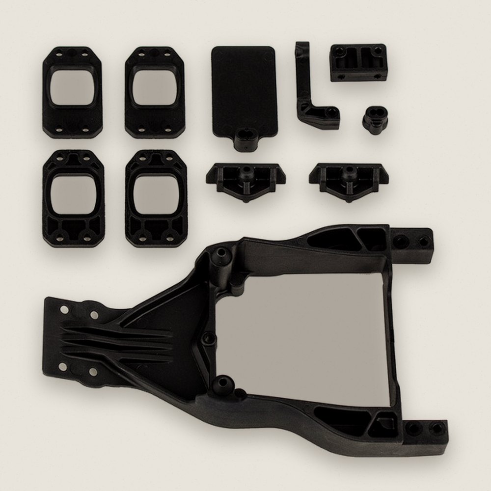 Front Chassis Plate and Gearbox Mount Set for Dr10m - Associated