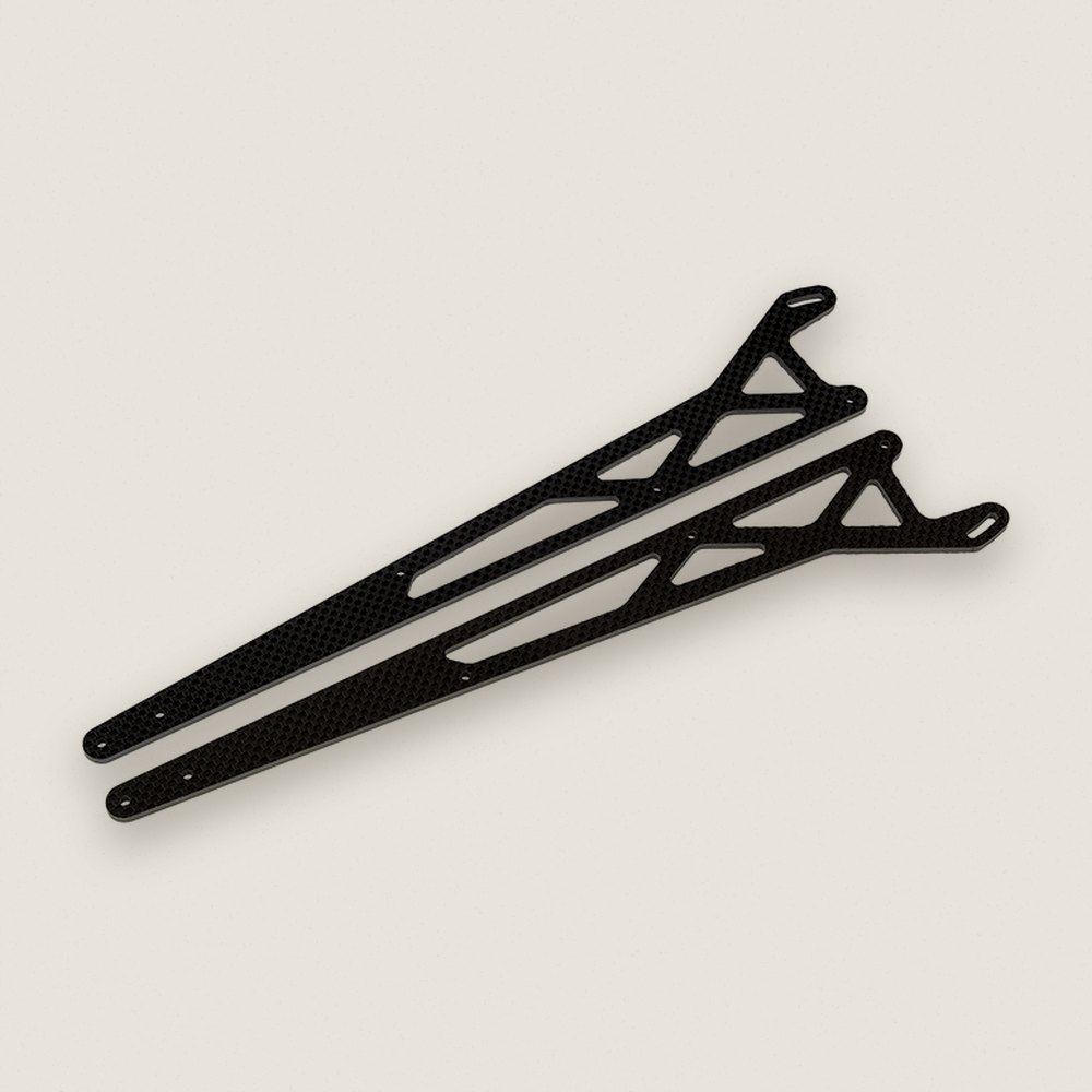 Wheelie Bar Arms, Carbon Fiber FT for Dr10m - Associated