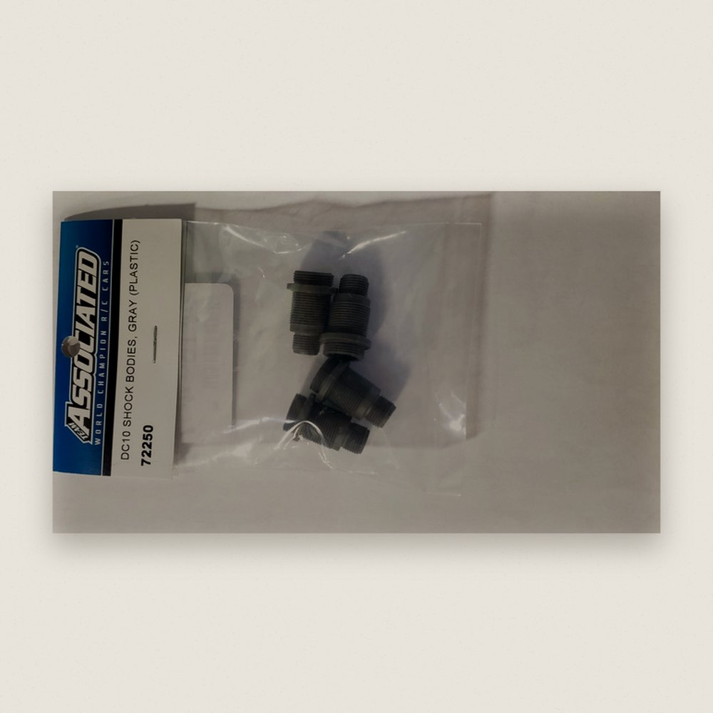 Plastic Shock Bodies, Gray for DC10 - Associated