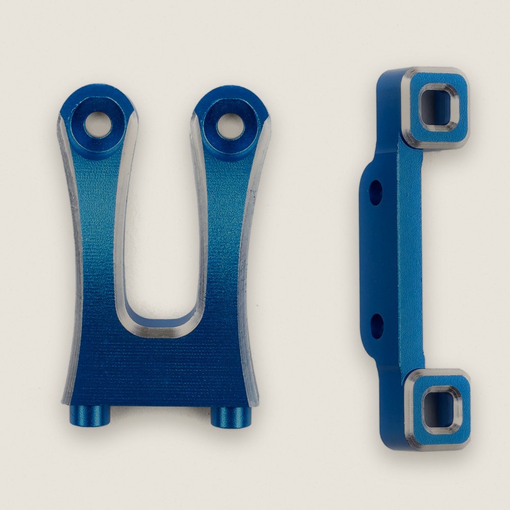 Top Bulkhead Set, FT Aluminum for DC10 - Associated