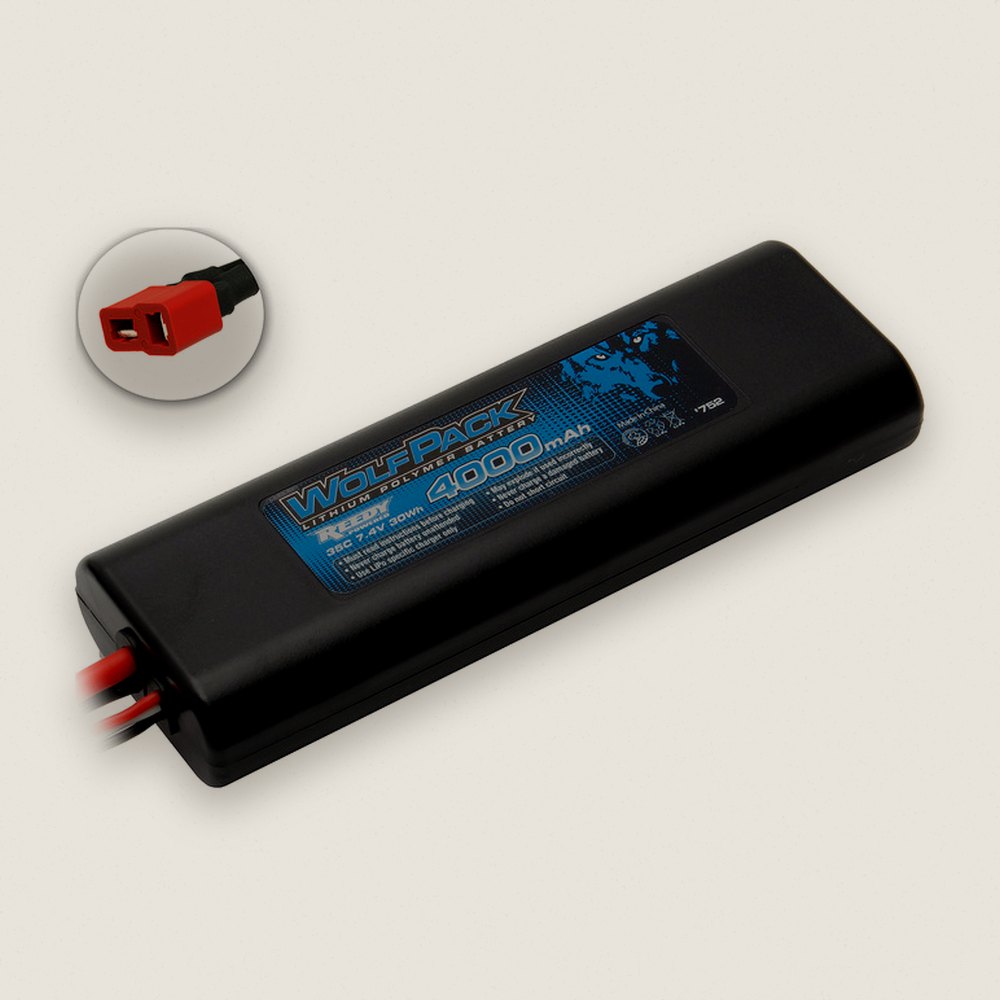 LiPo Battery, Wolfpack 4000mah 35c 7.4v - Associated