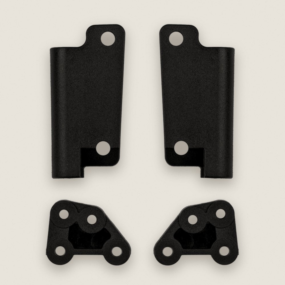 Rear Arm and Shock Mounts, Black for RC10GT - Associated