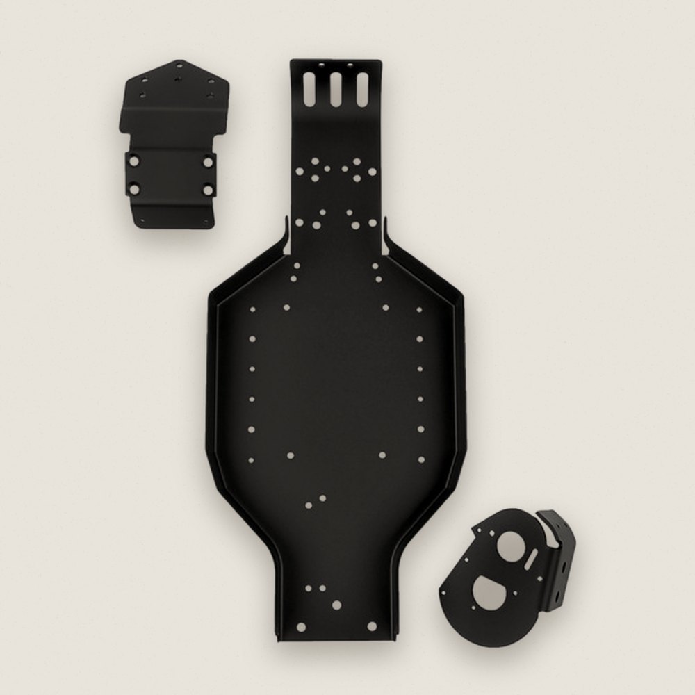 Chassis, Black for RC10T - Associated