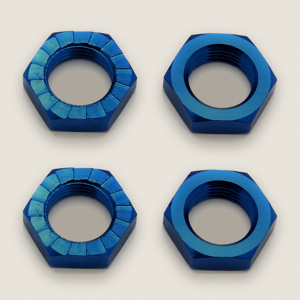 Wheel Nuts, 17mm Blue, Set of 4 - Associated