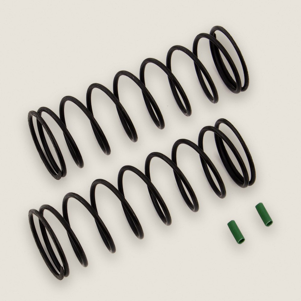 Front Springs V2, Green, 4.9 lb/in, L70, 9.5T, 1.6D - Associated